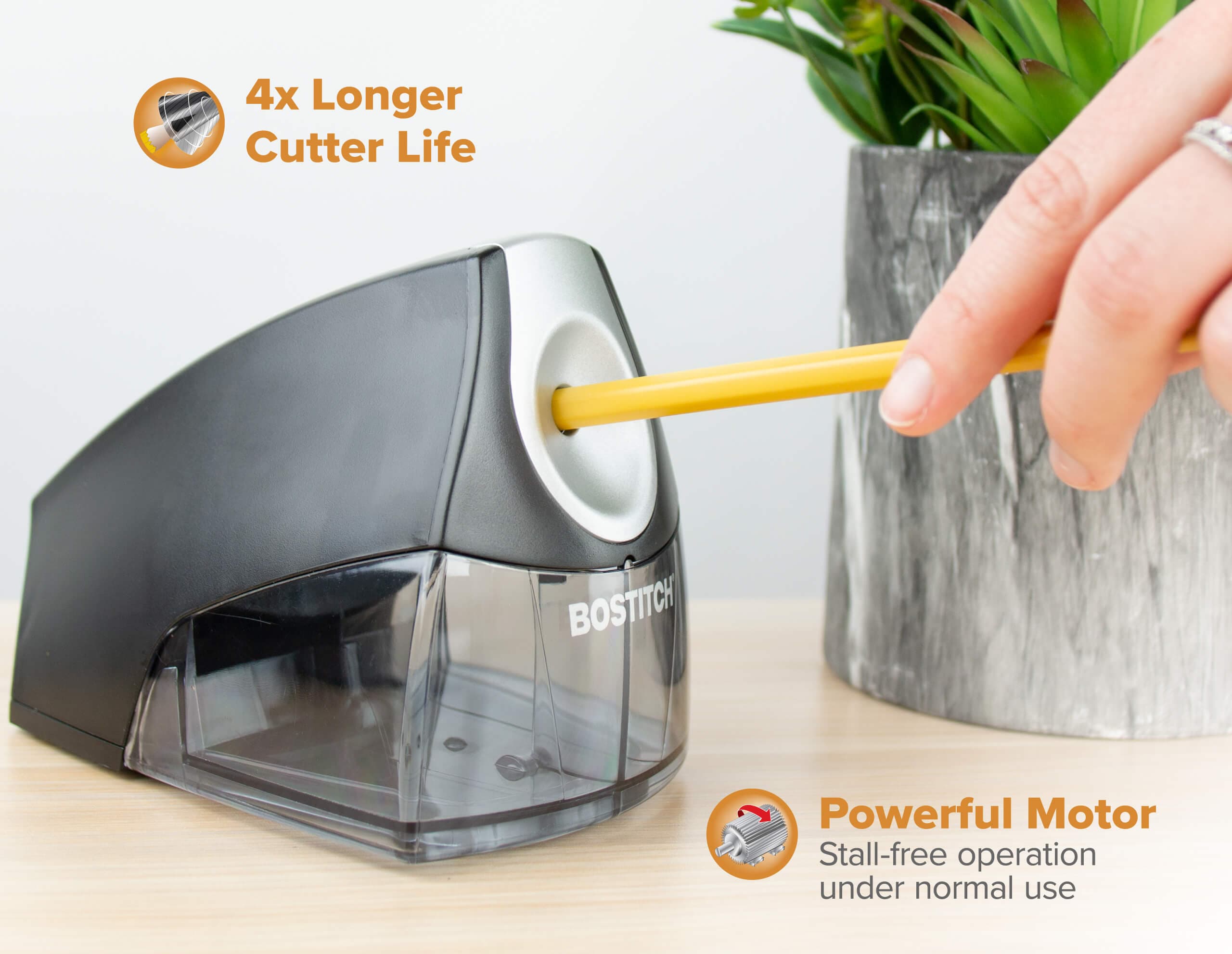 Bostitch Personal Electric Pencil Sharpener, Black — view 1