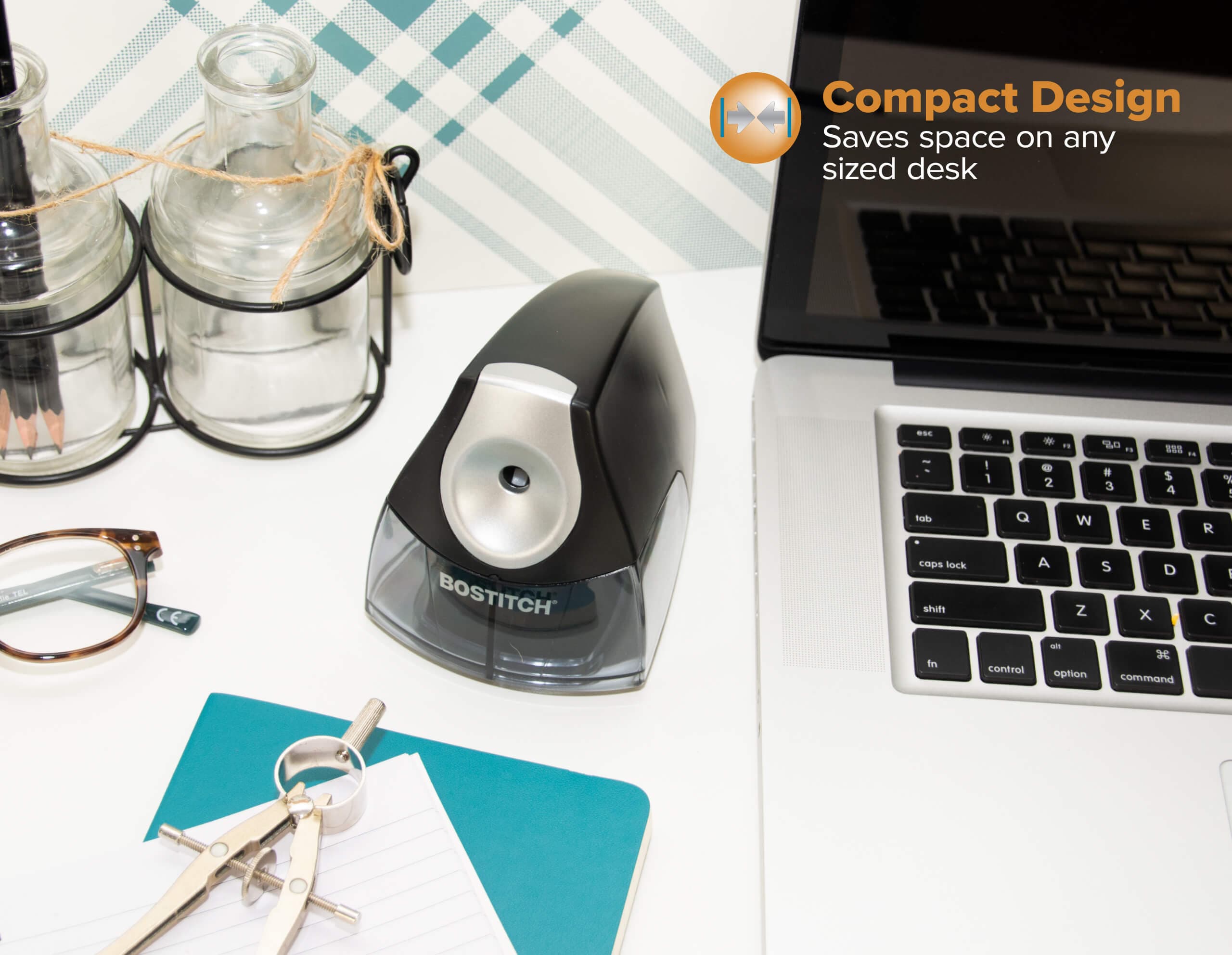 Bostitch Personal Electric Pencil Sharpener, Black — view 3