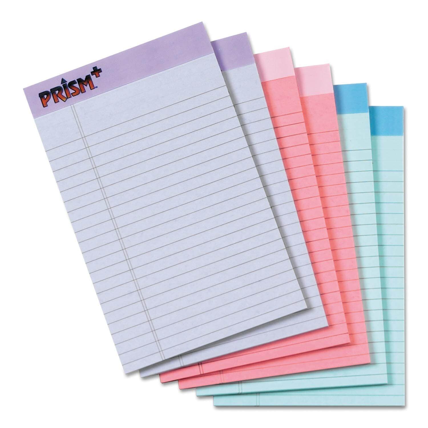 Colored Junior Legal Pads, 5 x 8, Pastels — view 1
