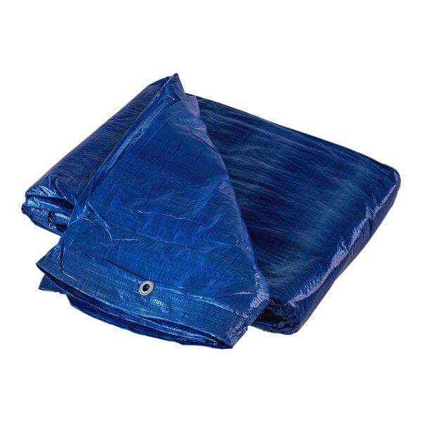 Blue and Silver Poly Tarps — view 1