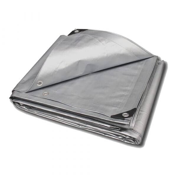 Blue and Silver Poly Tarps — view 2