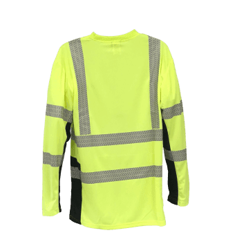 Hi Vis Two Tone Long Sleeve Reflective T-Shirt, Class 3, PLS1709 — view 2