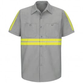 Reflective Industrial Work Shirt (Short Sleeve), PSS224 — view 2