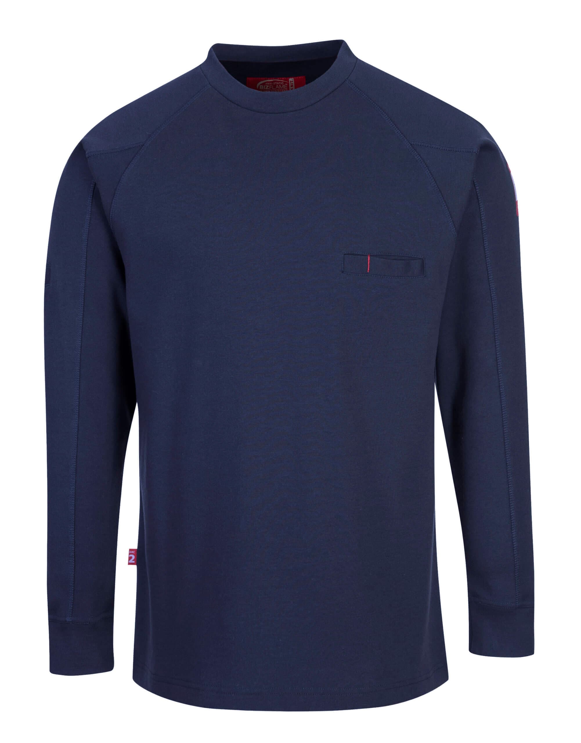 Flame Resistant Henley Antistatic T-Shirt, PFR32 — view 3