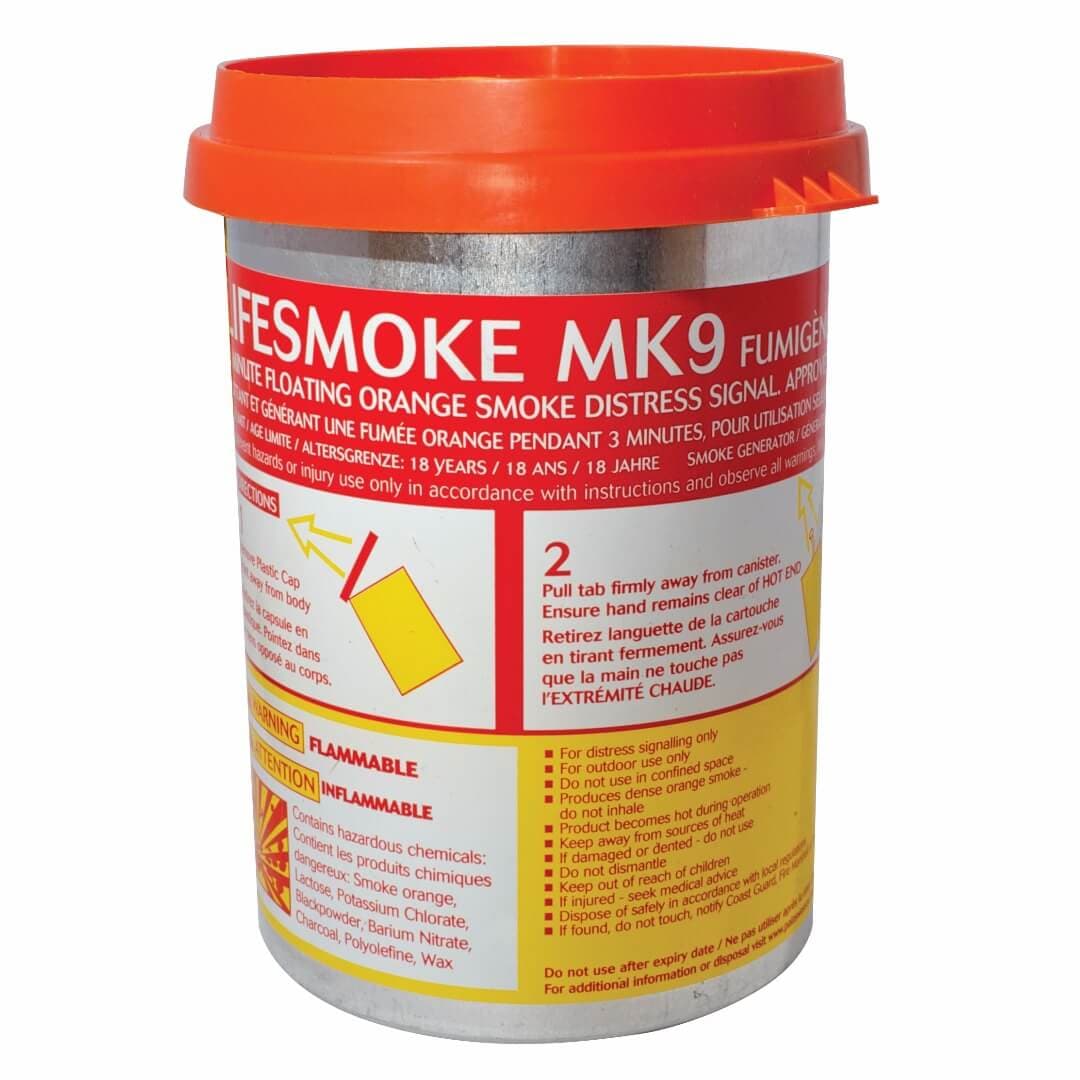 Lifesmoke MK9 Buoyant Orange Smoke Signal — view 1