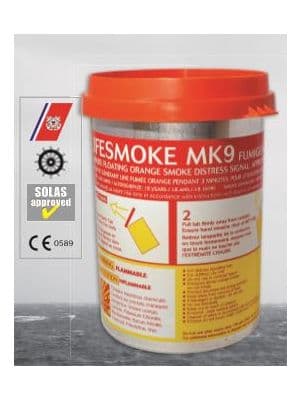 Lifesmoke MK9 Buoyant Orange Smoke Signal — view 2