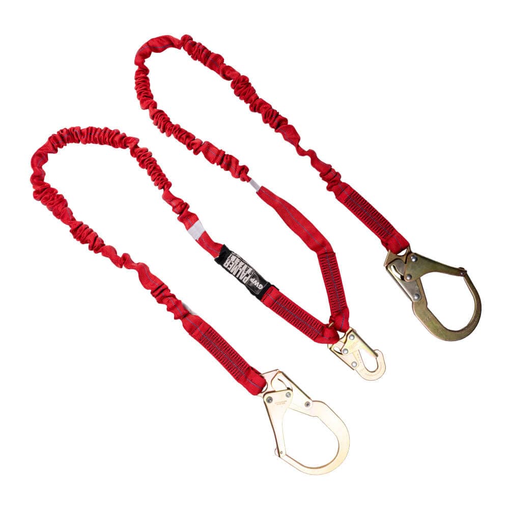 Lanyard 6 ft. Internal Shock, Rebar Hooks, Double Leg
