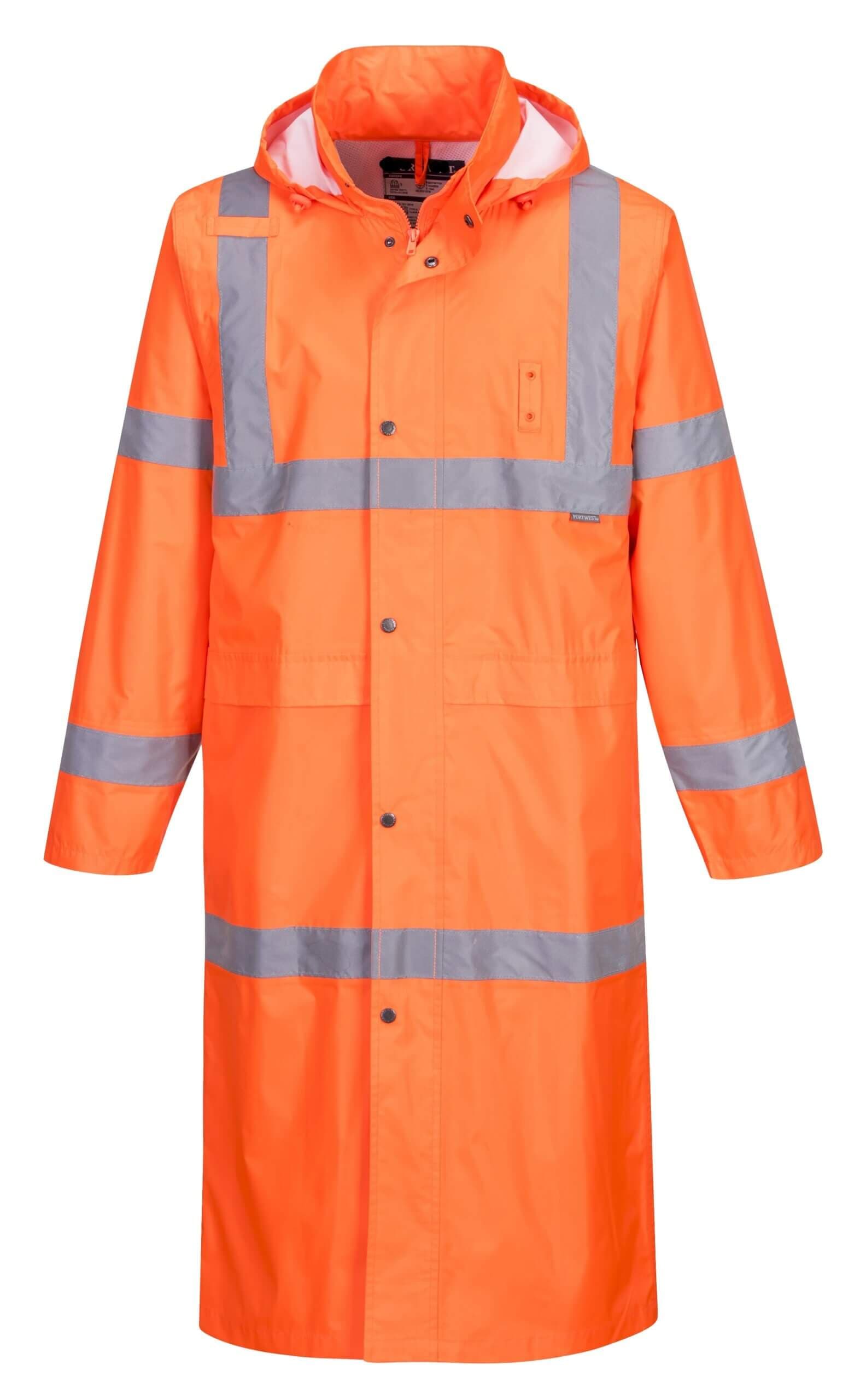Hi Vis Classic Raincoat, 48" Class 3 — view 2