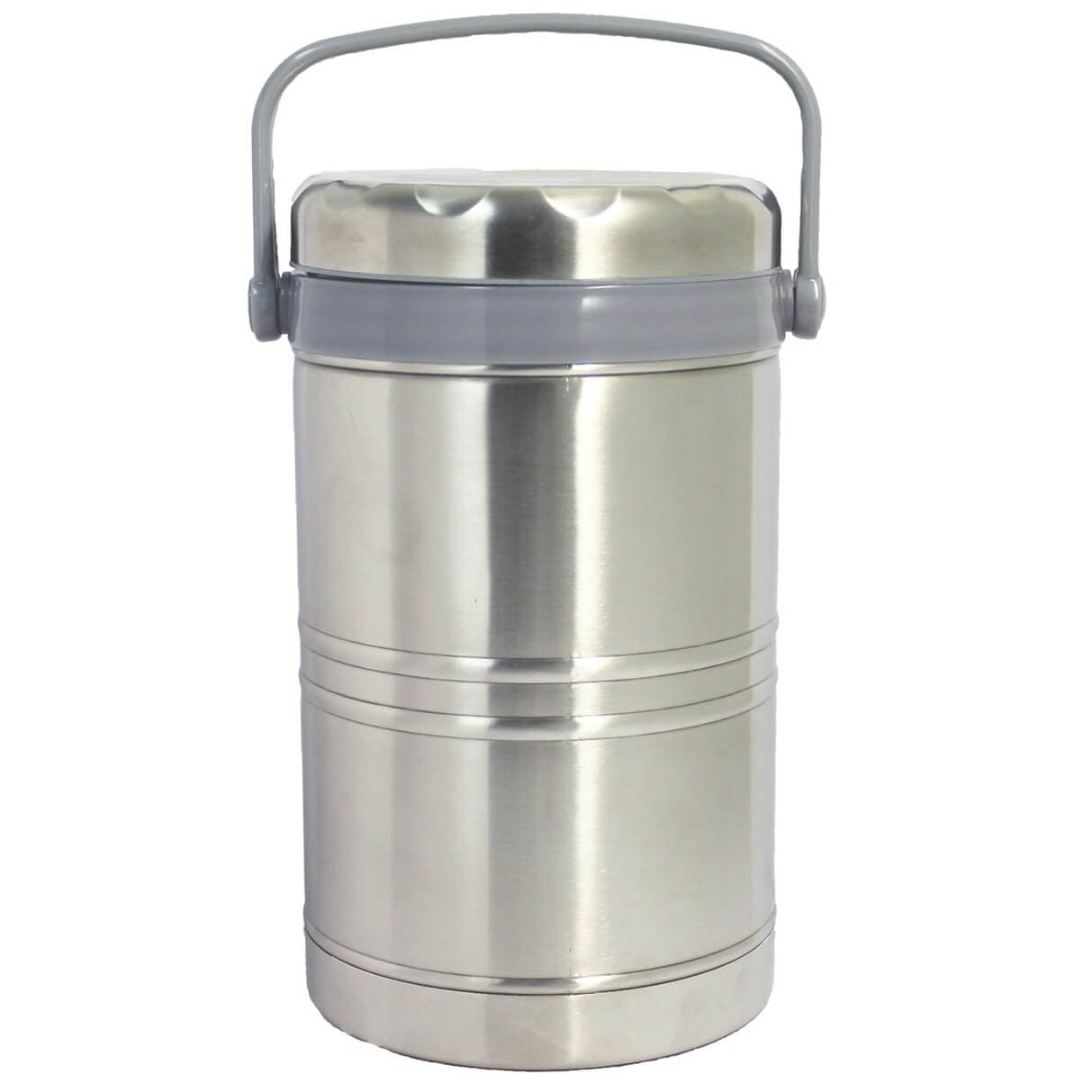 74 Oz. Stainless Steel Thermal Lunch Box with 3 Bowls — view 2