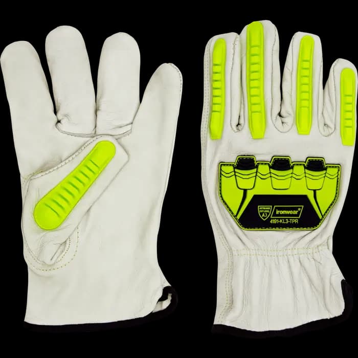 Goatskin Leather Impact Drivers Gloves