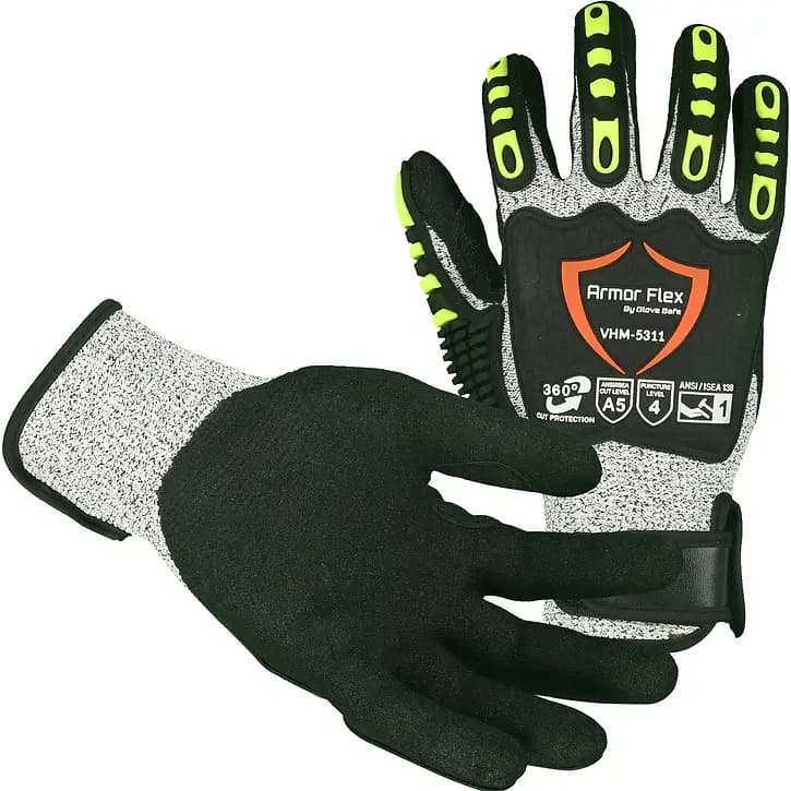 HPPE Impact Glove, ANSI Cut 5