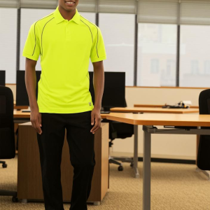 High Visibility Reflective Piping Polo Shirt, PSS1691