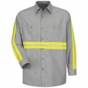 Reflective Industrial Work Shirt (Long Sleeve), PLS225
