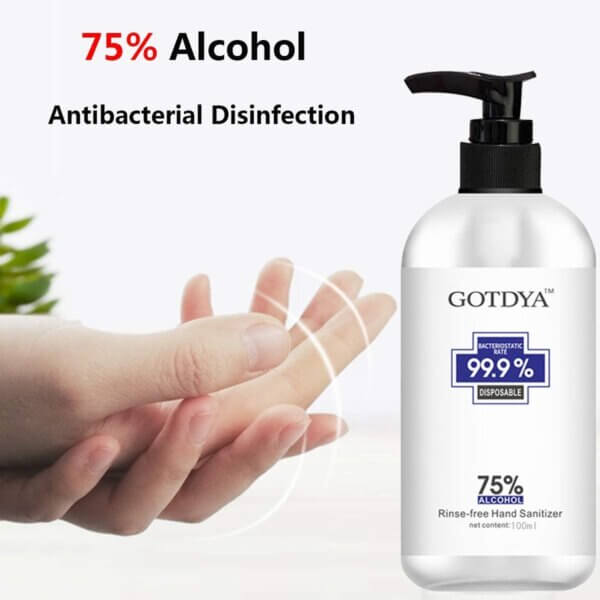 Hand sanitizer with alcohol