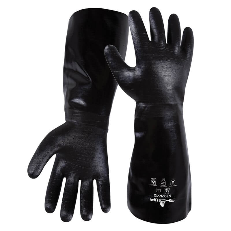 Showa 7714R Black Knight Chemical Resistant Gloves - Tryall Energy ...