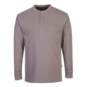 Flame Resistant Henley Antistatic T-Shirt, PFR32