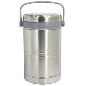 74 Oz. Stainless Steel Thermal Lunch Box with 3 Bowls