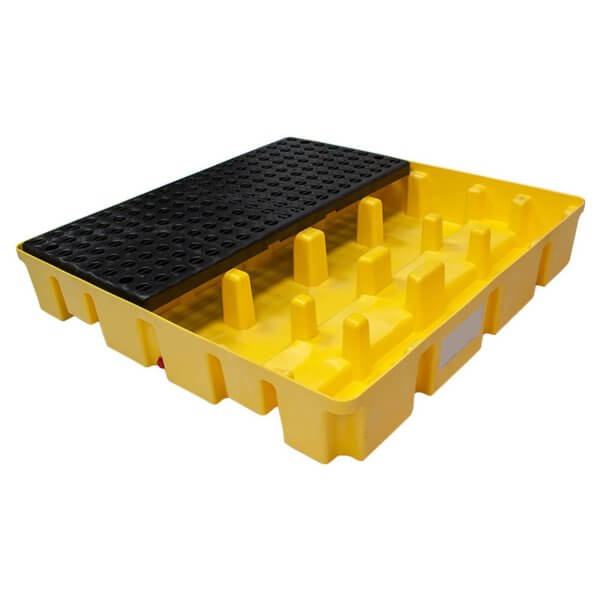 4 Drum Slim Line Poly Spill Pallet 2