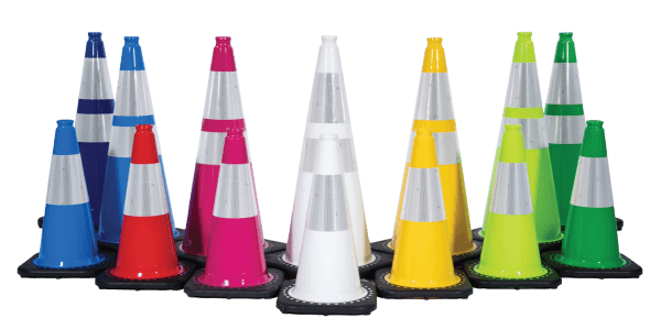 Colored Traffic Cones