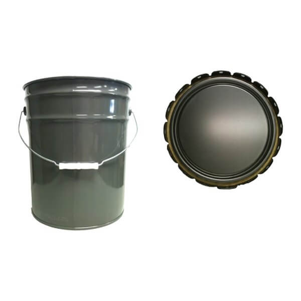 Round Metal Buckets and Lids