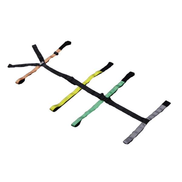 Colour Coded 10-PT Patient Restraint Spineboard Straps