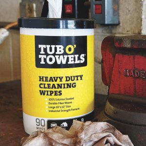 TUB O' TOWELS Heavy Duty Cleaning Wipes