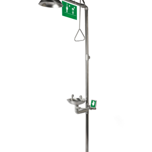 Combined Emergency Safety Shower and Eyewash Station (Stainless Steel 304)