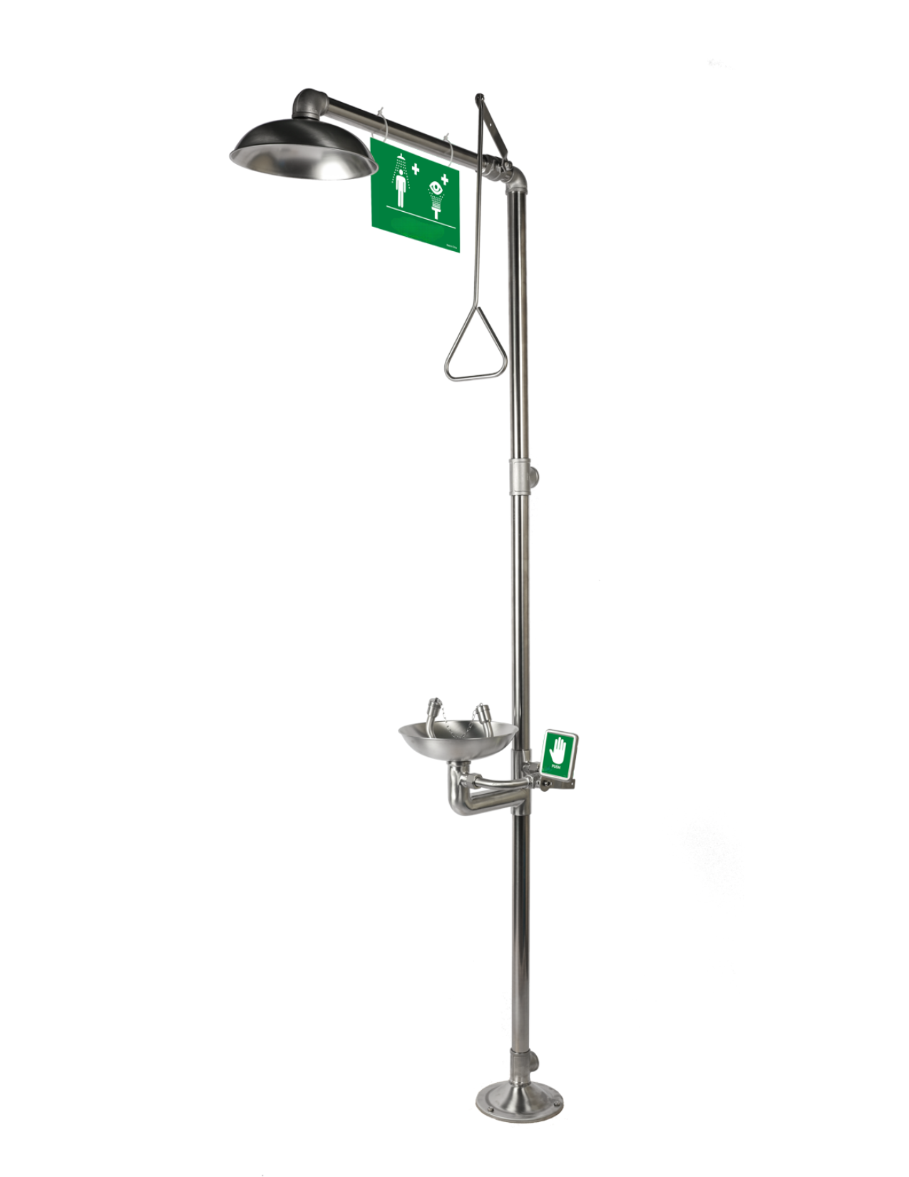 Combined Emergency Safety Shower and Eyewash Station (Stainless Steel 304) 1 Combined Emergency Safety Shower and Eyewash Station (Stainless Steel 304)