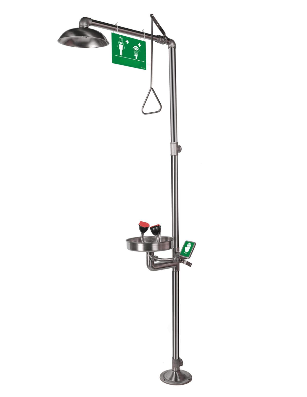 Combined Emergency Safety Shower and Eyewash Station (Stainless Steel 304) 2 Combined Emergency Safety Shower and Eyewash Station (Stainless Steel 304) - Image 2