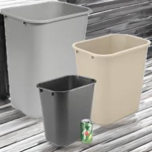 TrySafe Rectangular Wastebasket / Trash Can