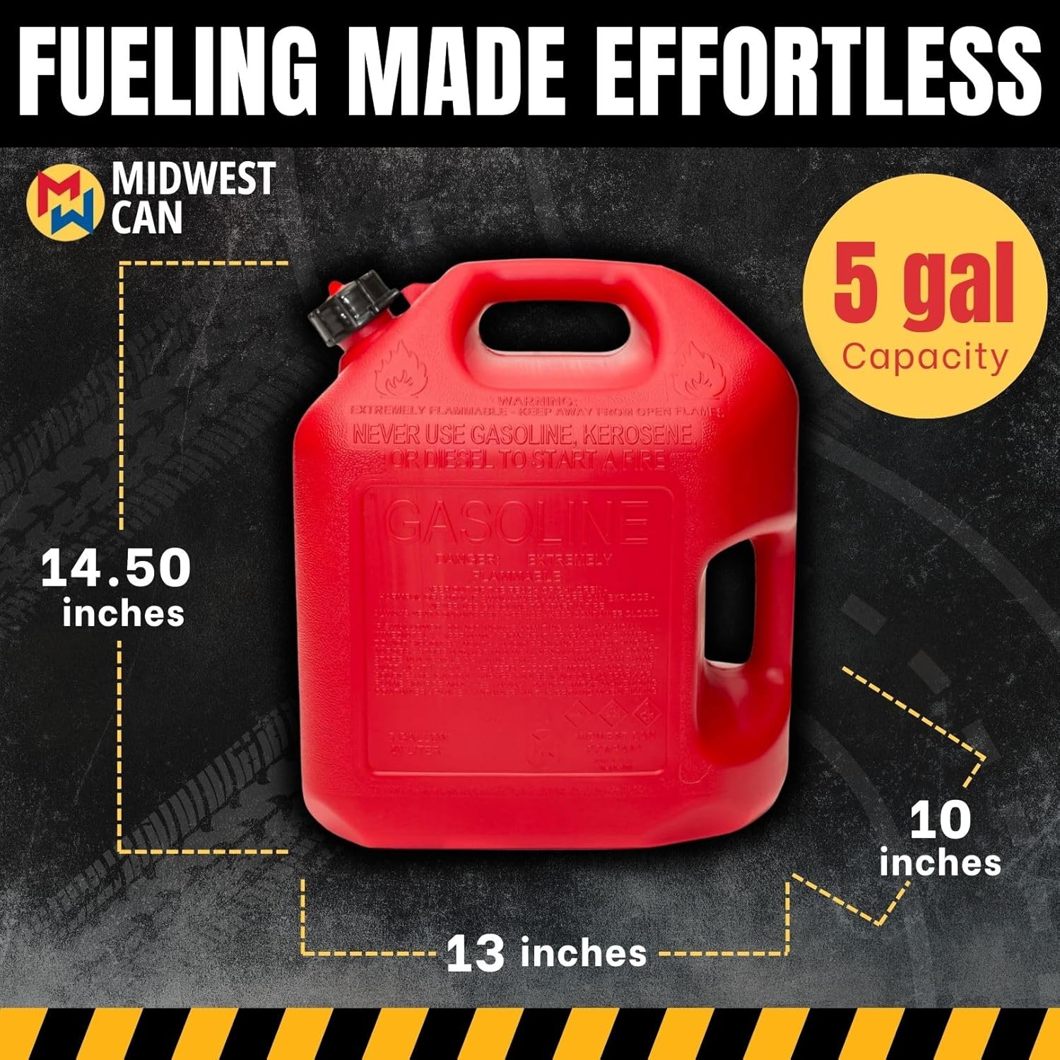 5 Gallon Safety Gas Can with FlameShield® Protection 4 5 Gallon Safety Gas Can with FlameShield® Protection - Image 4
